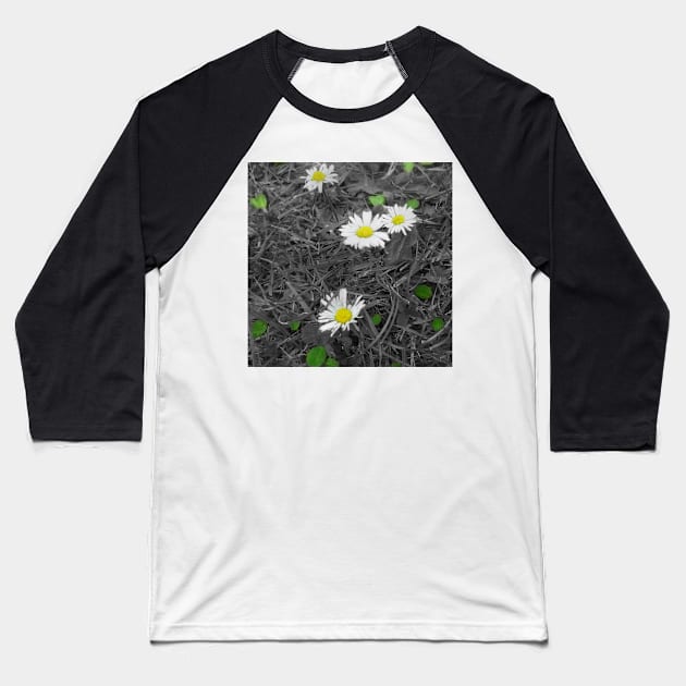 Daisies Baseball T-Shirt by princess-pirate